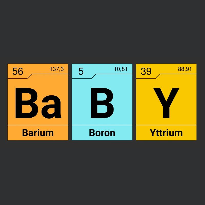 Éléments de chimie bébé