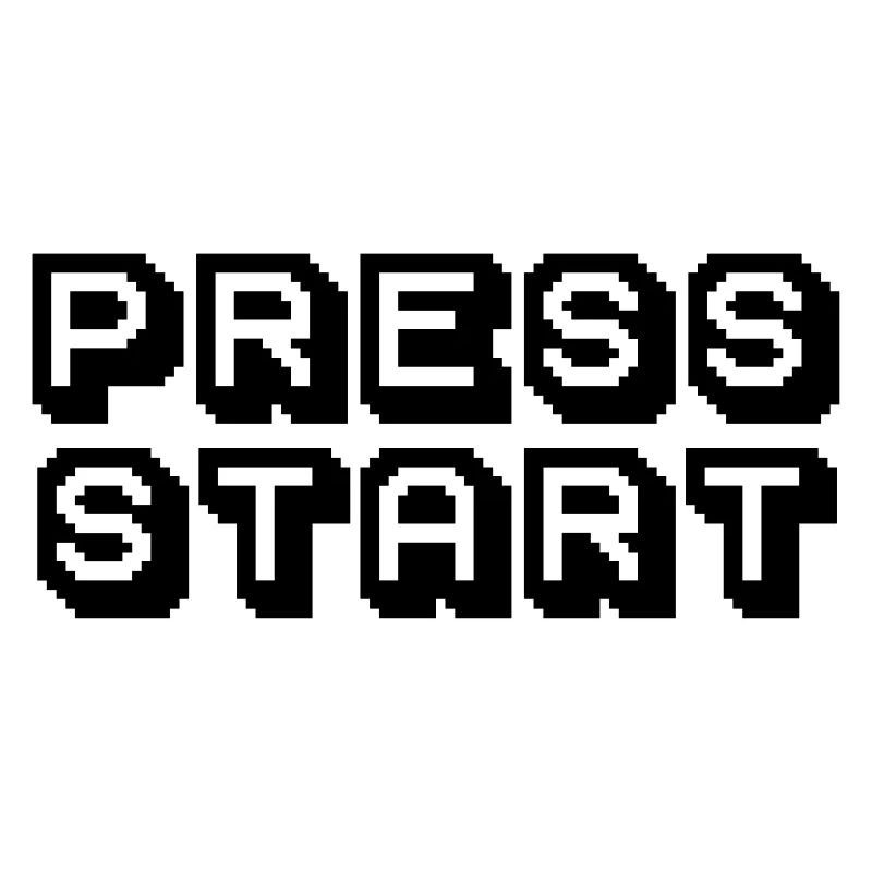 Press Start Arcade Pixelart Design