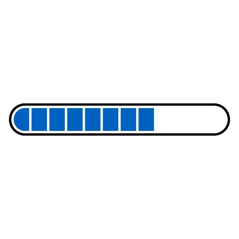 Loading bar PC Icon blue