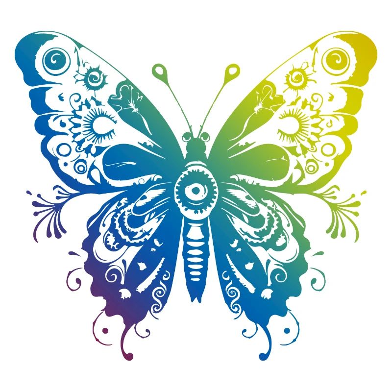 Schmetterling Mandala Boho