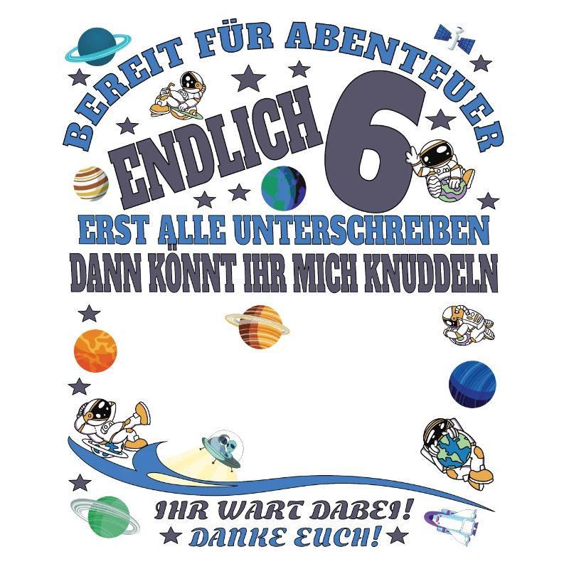 6. Geburtstag Junge & Mädchen Gästebuch