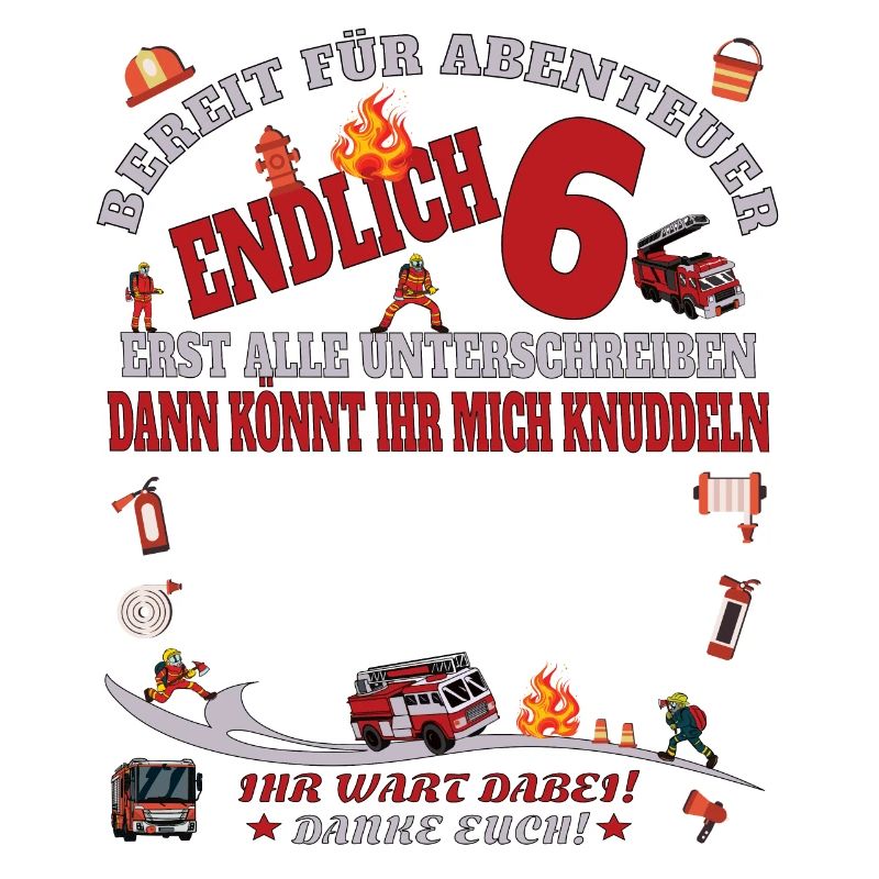 6. Geburtstag Junge & Mädchen Gästebuch