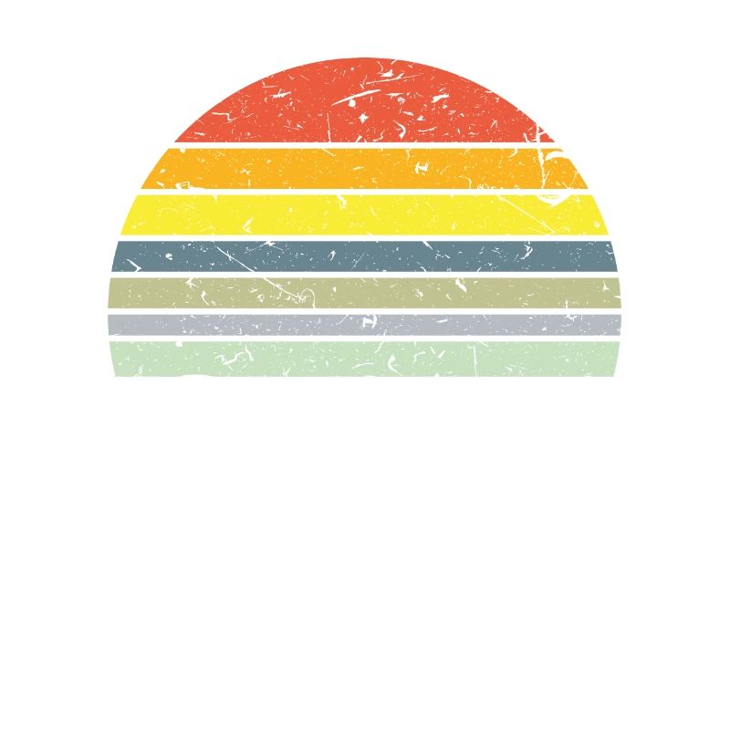 Sunset semicircle retro