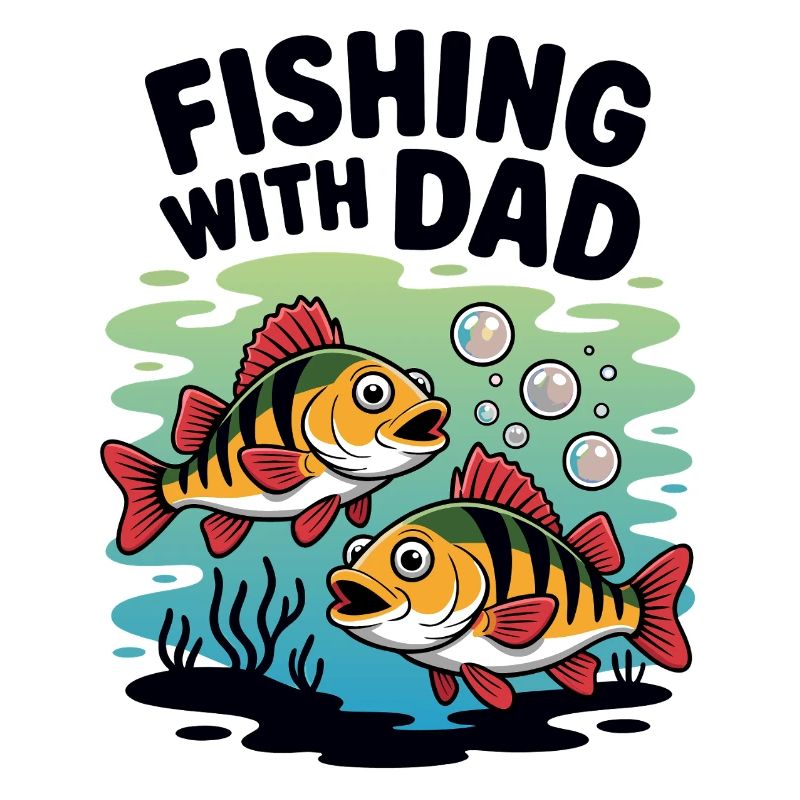 Fishing with dad at the weekend
