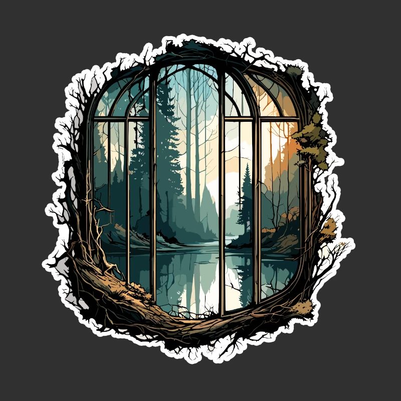 Window in the Forest / Trees / View / Wilderness