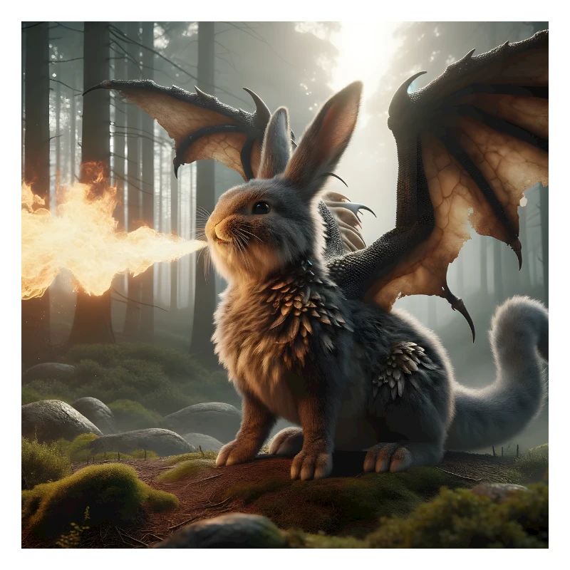 Fire Breathing Bunny Dragon #06