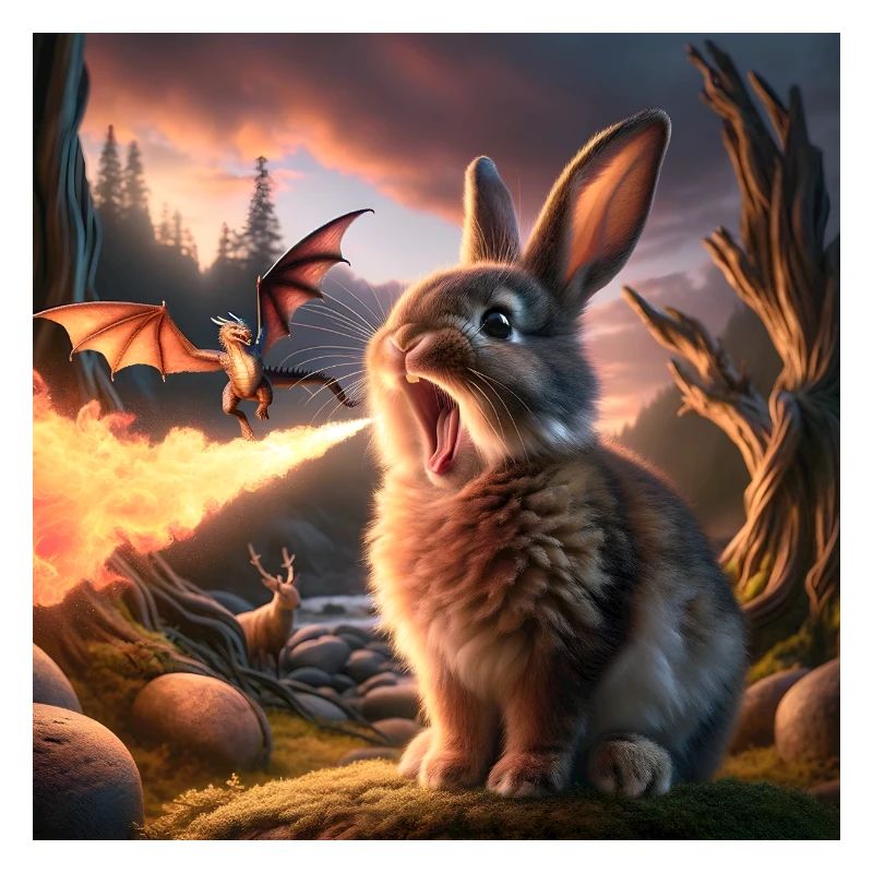 Fire Breathing Bunny Dragon #26