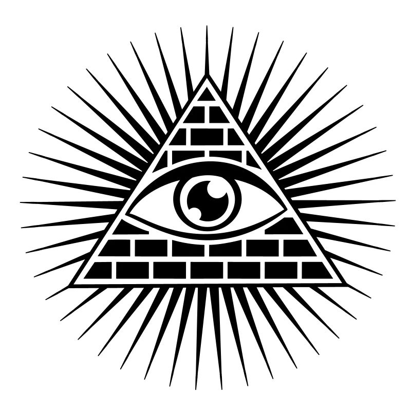 Tout oeil voyant Triangle Horus Franc-maçon