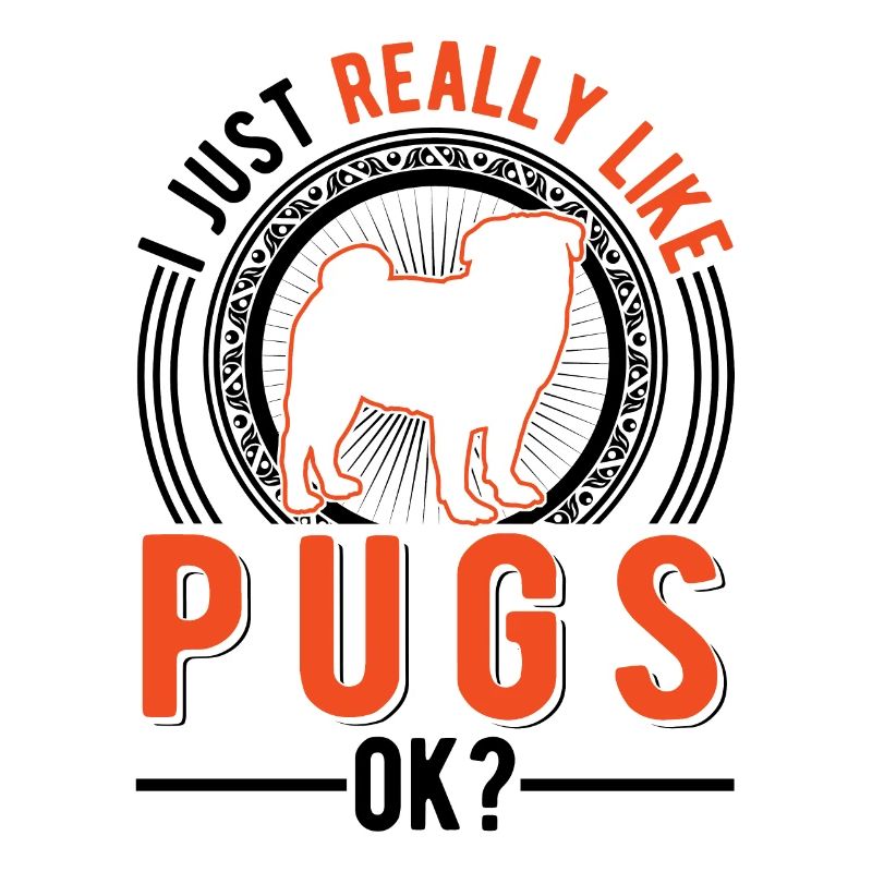 Ich mag einfach Mops Hund