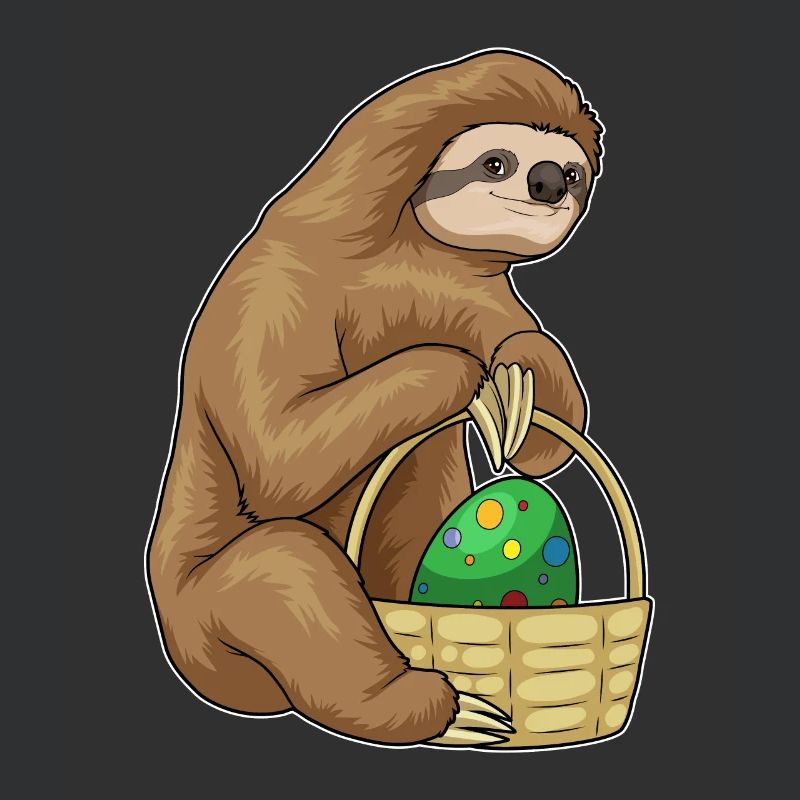 Sloth Easter Easter Egg Basket