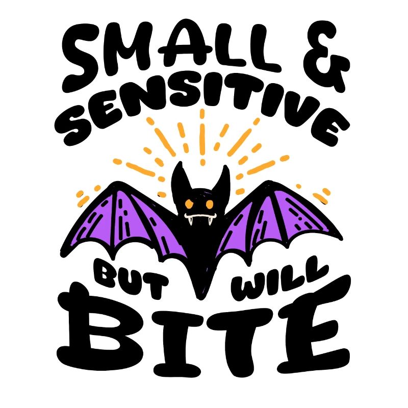 Bat Halloween Small Sensitive But Will Bite