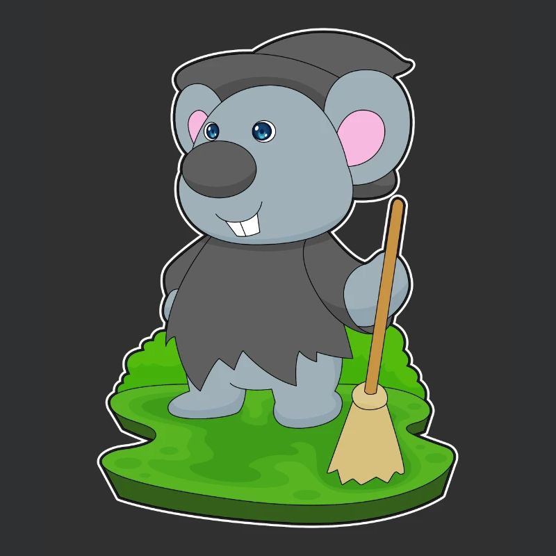Mouse Halloween Witch