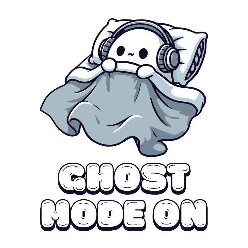 Ghost Mode On – Ghost Mode Activated Sleep Shirt