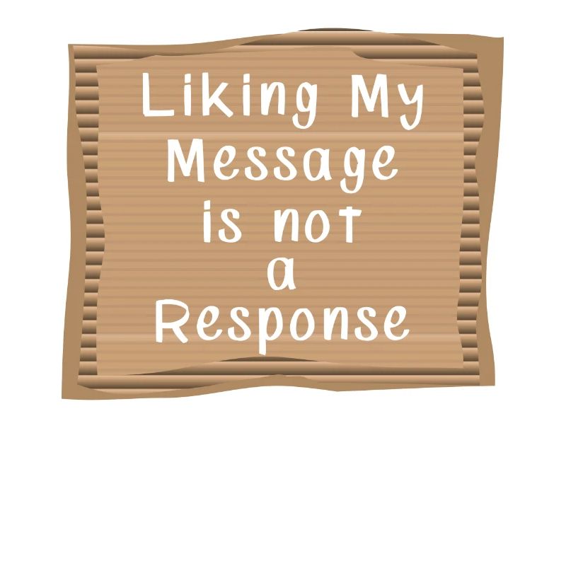 Aimer mon message n’est pas une réponse