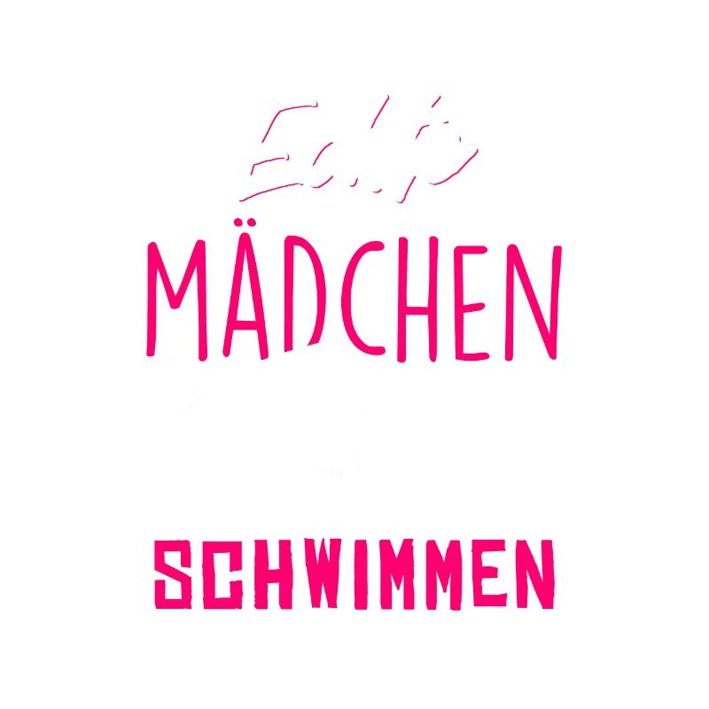 Echte Mädchen schwimmen