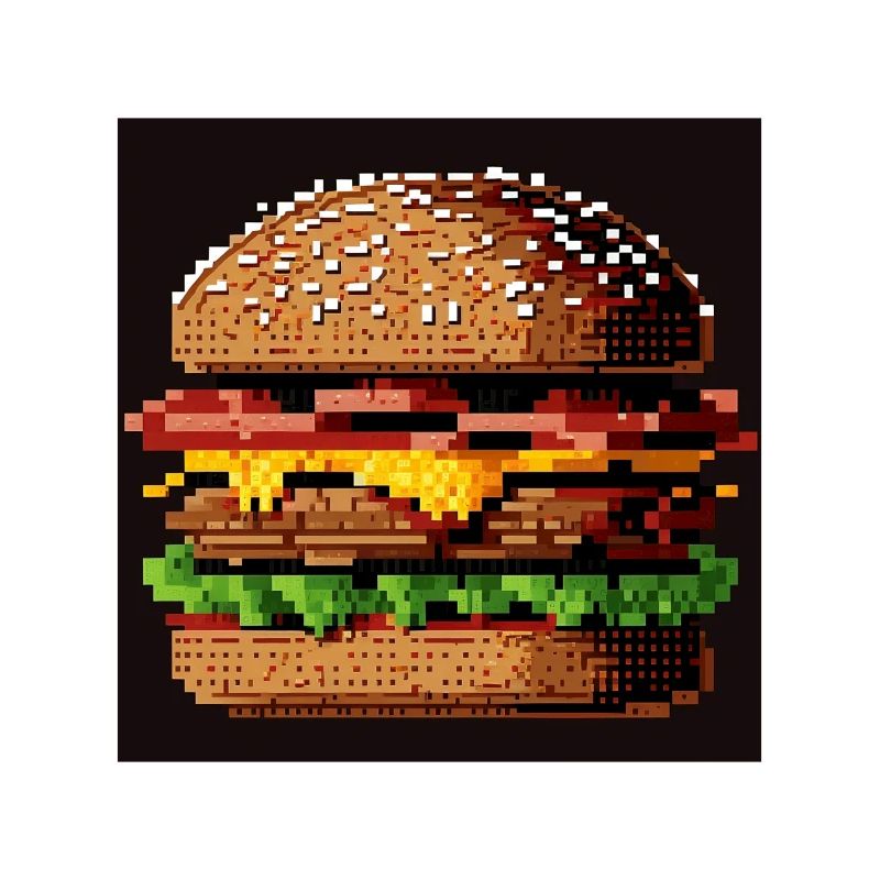 8-Bit-Burger, Pixel-Art