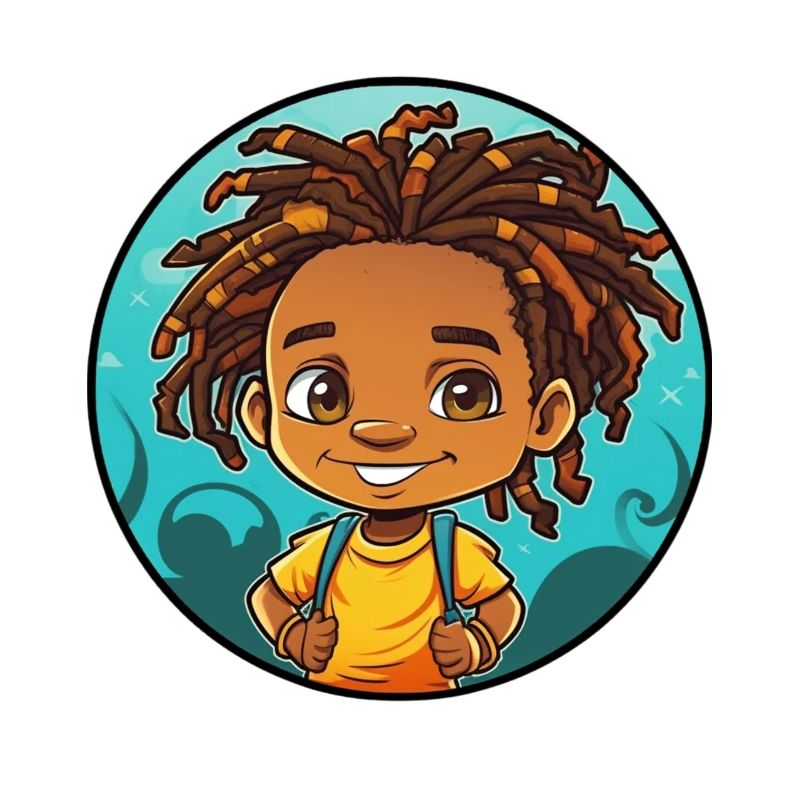 Afro Schwarz Kind Junge Mädchen Empowerment Dreadl