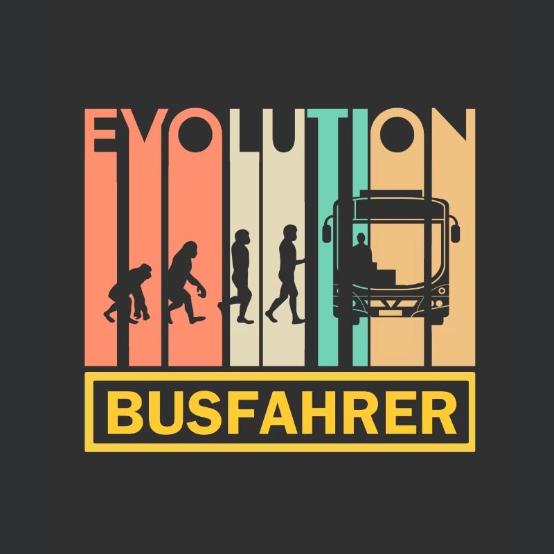 Busfahrer Beruf Geschenk · Evolution