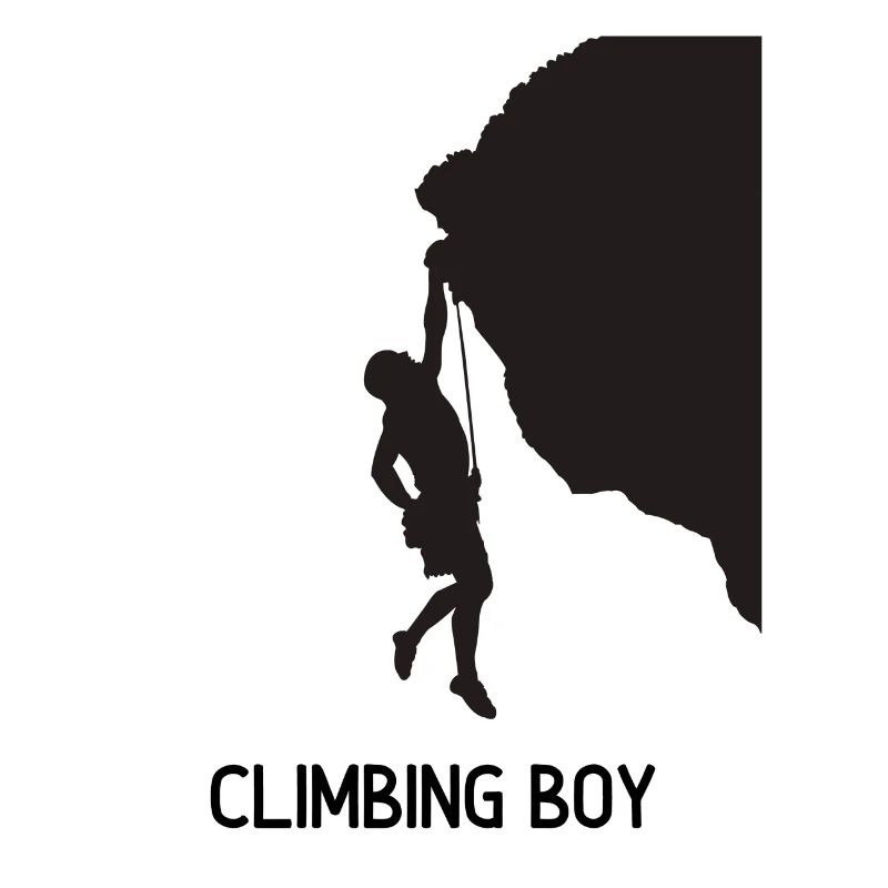 Escalade, garçon, grimpeur, bloc