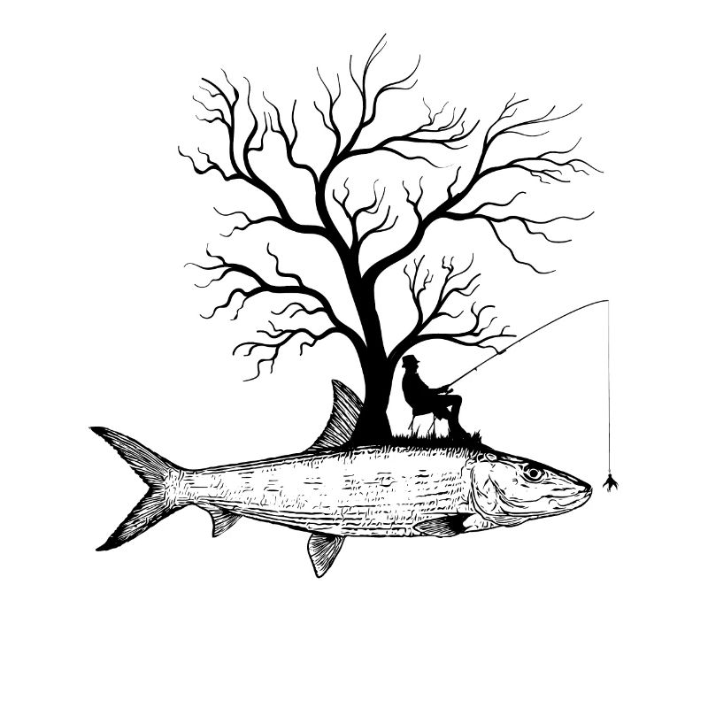 Graphic Tree - Fish Bone Fish