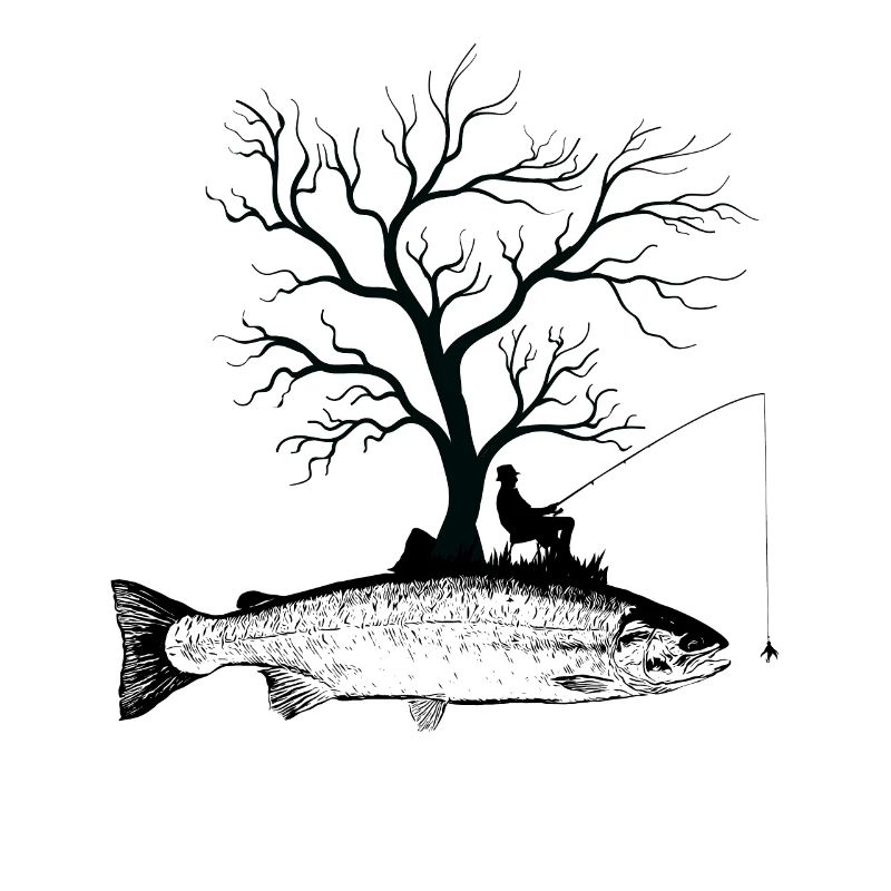 Graphic Tree - Fish Trout