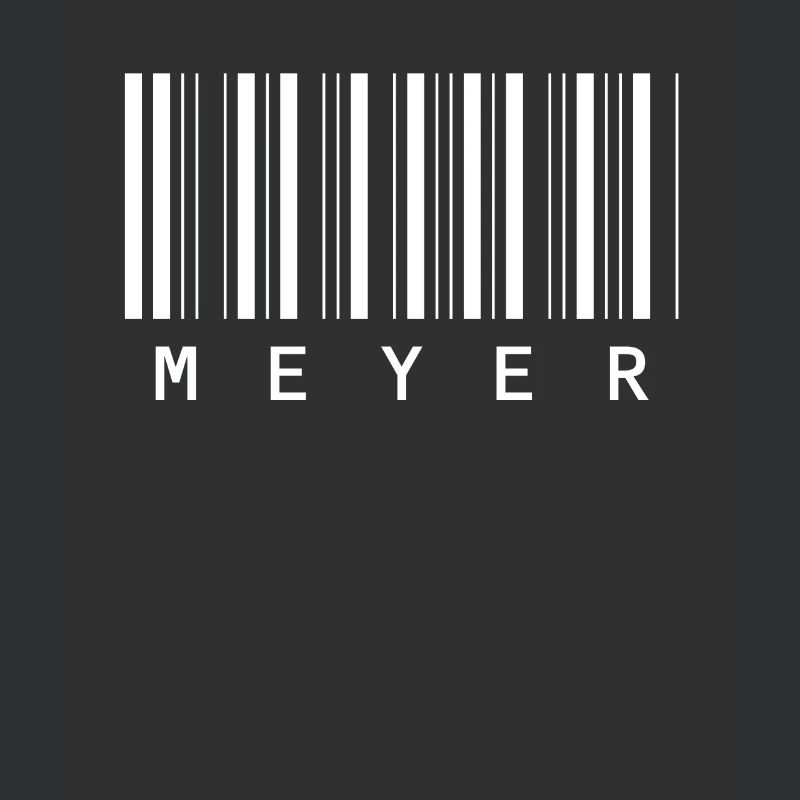Meyer Barcode Familienname Balkencode Geschenk