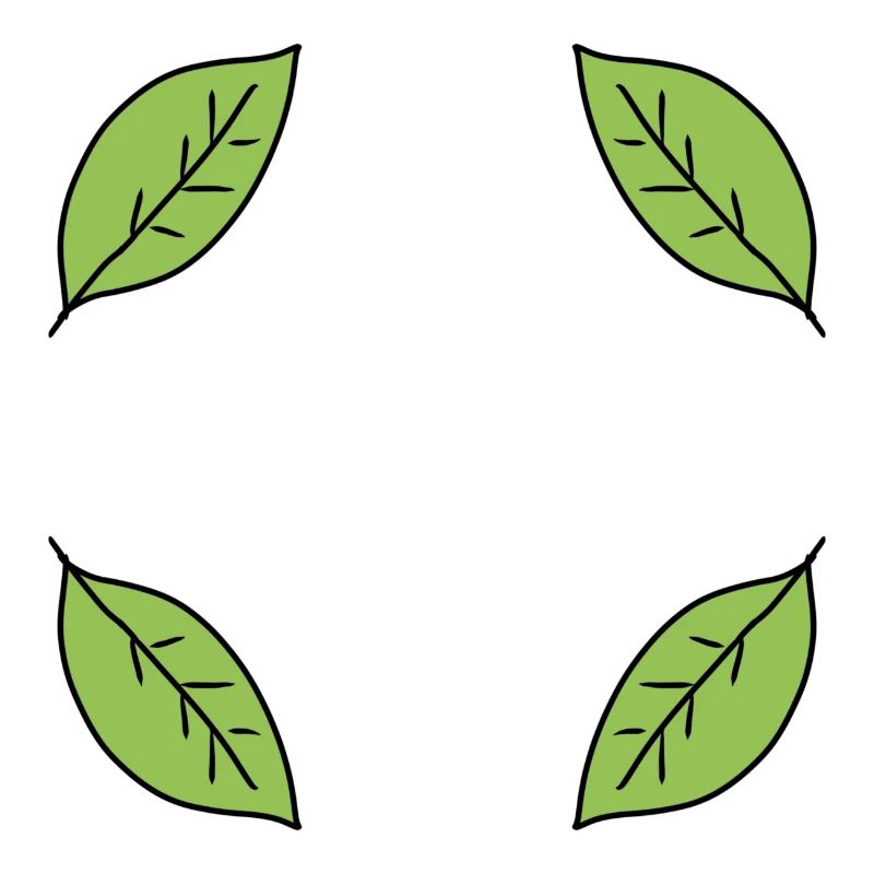 Leaf Frame Shape Leaves Nature Green