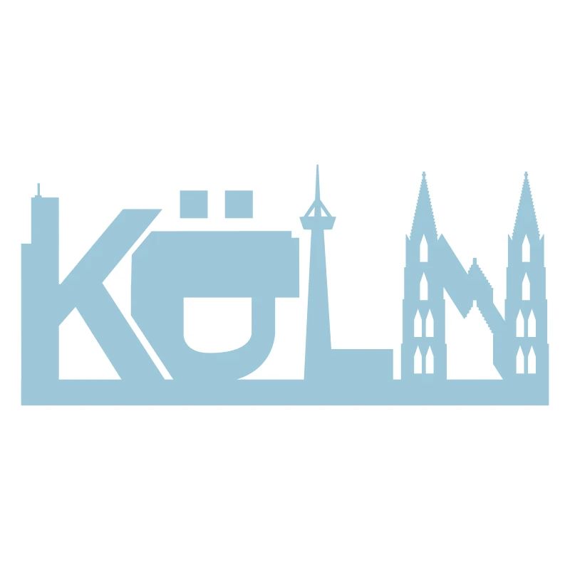 Cologne skyline with sights