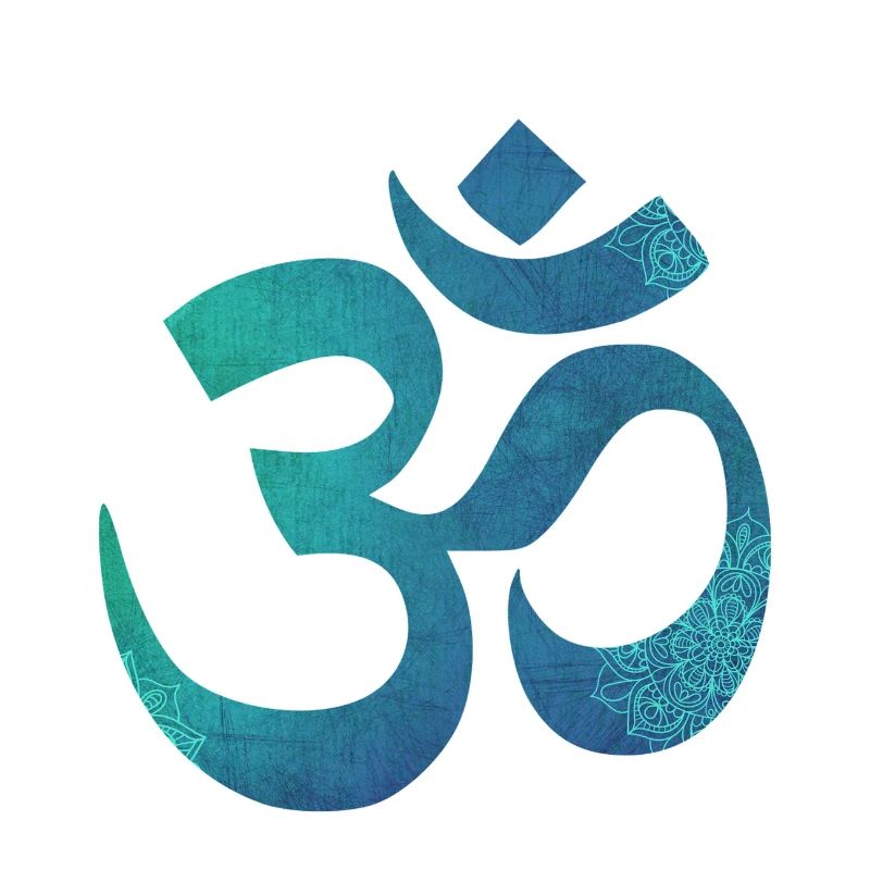 Om mandala blue