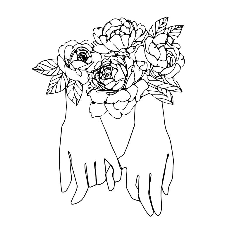 Drawing Friendship Hands Finger