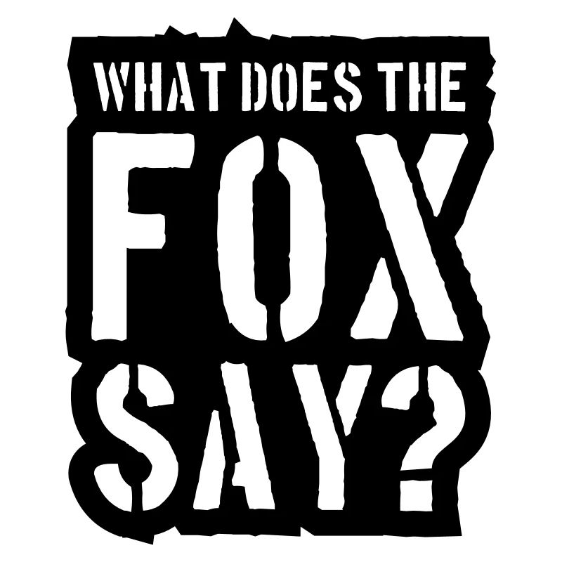 What Does The Fox Say Stamp Logo