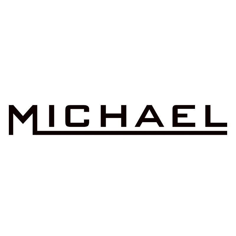Michael Name Design black