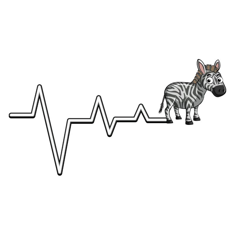 Zebra ECG Line Tee
