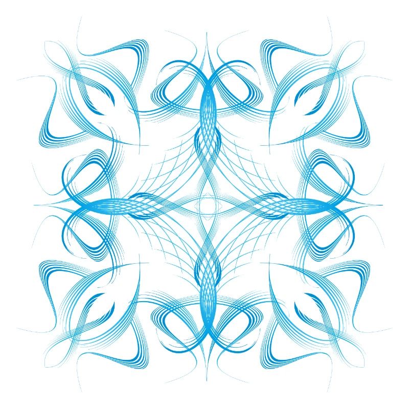 Zartes dynamisches blaues Linienmuster
