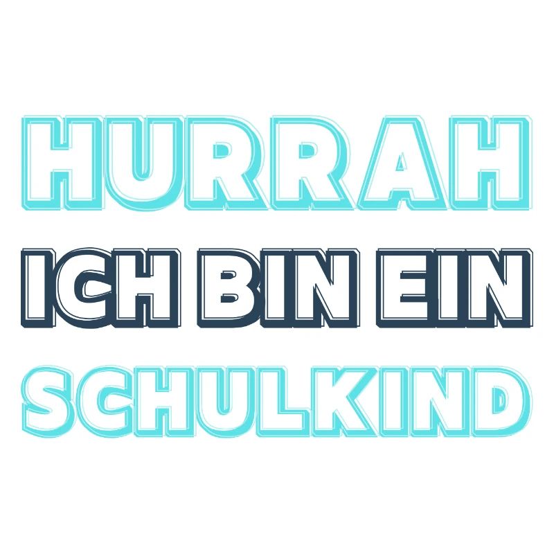 Hourra, Écolier Garçon Bleu Néon