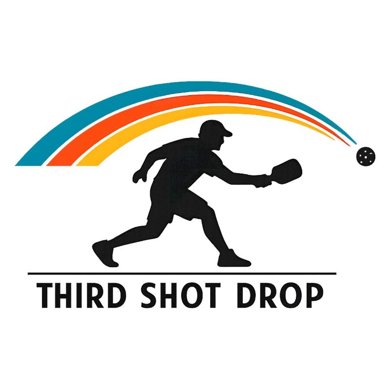 Third Shot Drop Badminton Silhouette
