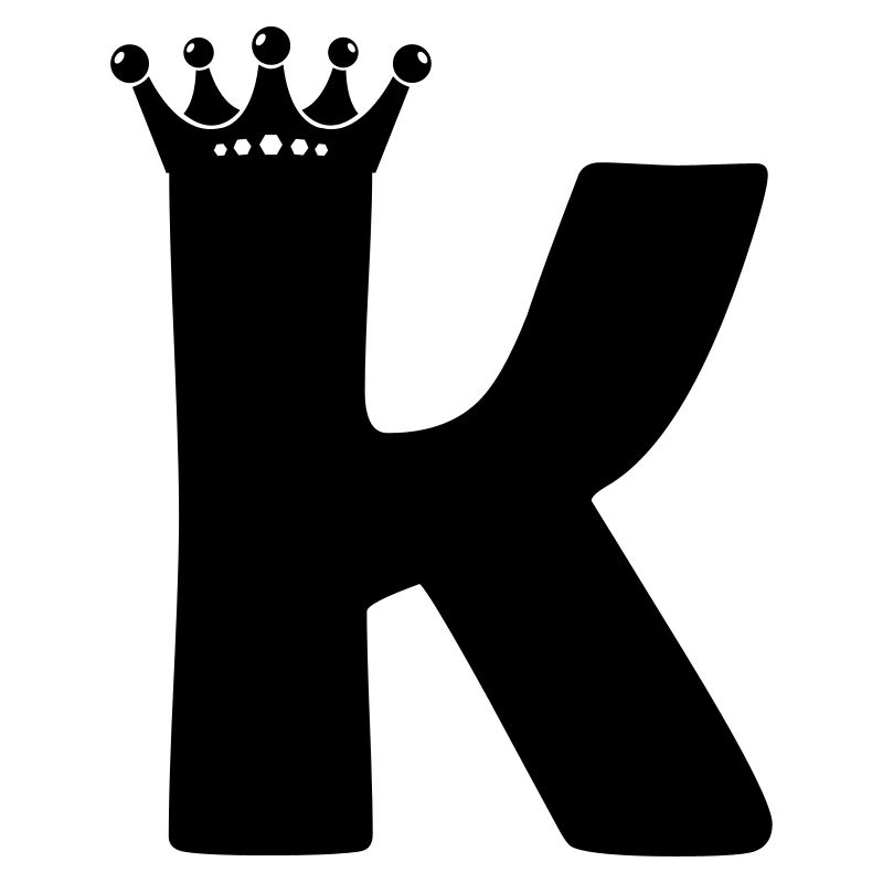 buchstabe K krone