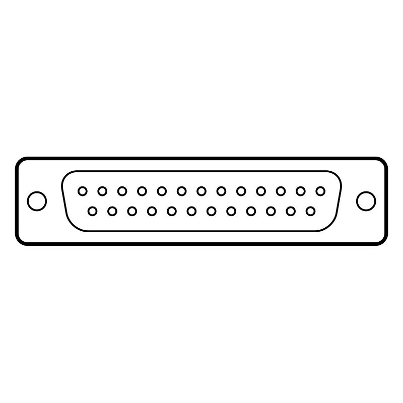 DB 25 Connector Parallel, Drucker