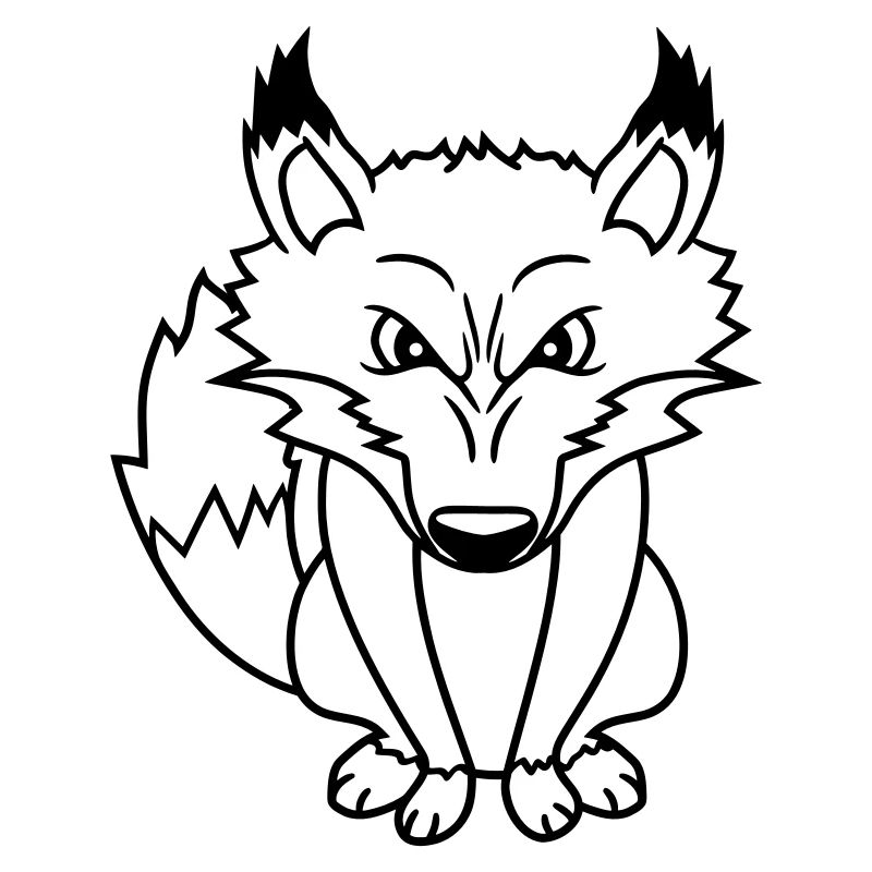 Fuchs Böser Blick Gefährlich Rotfuchs Wildes Tier
