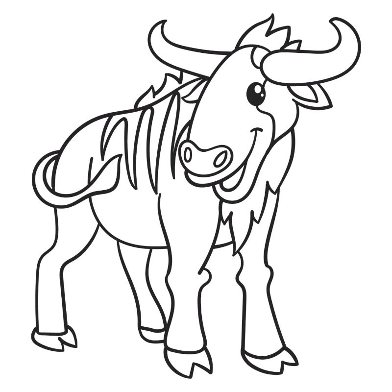 Wildebeest, wildebeest, gift, gift idea