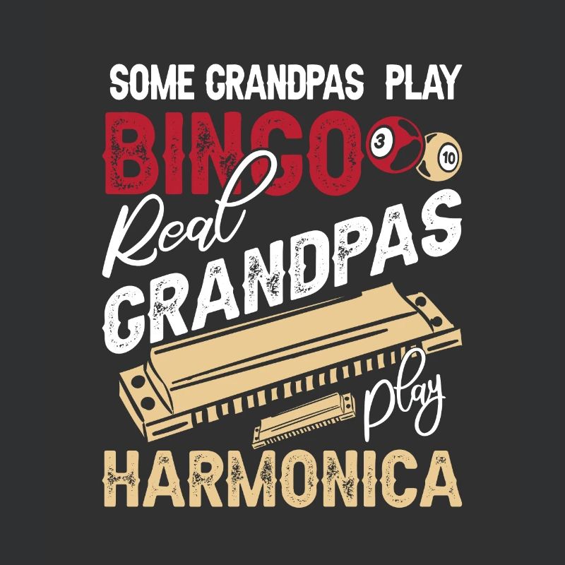 Harmonica Grandpa Funny Harmonica Player