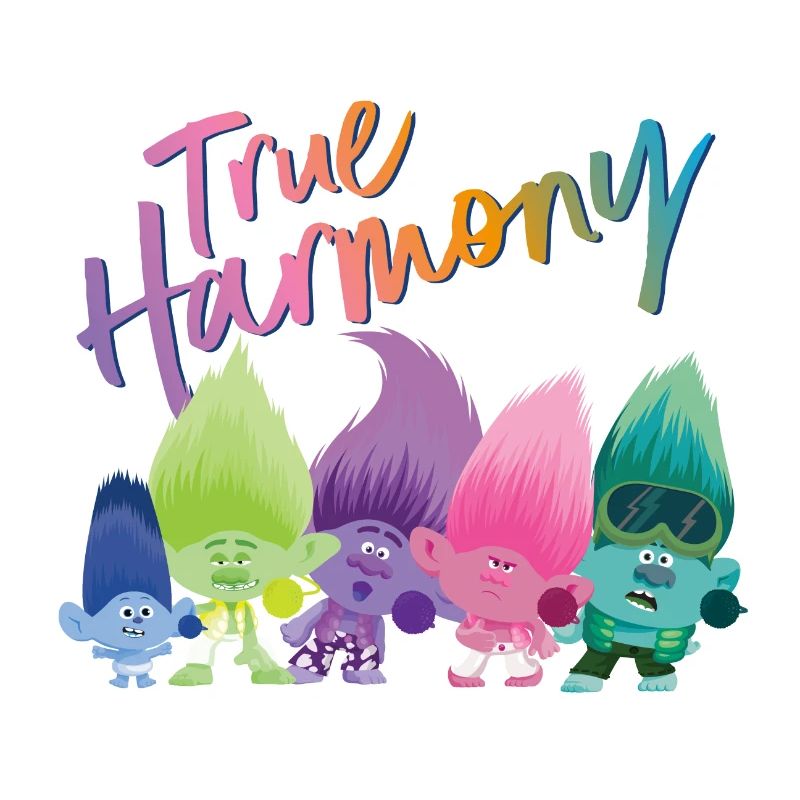 Trolls True Harmony Avec Des Trolls Multicolores