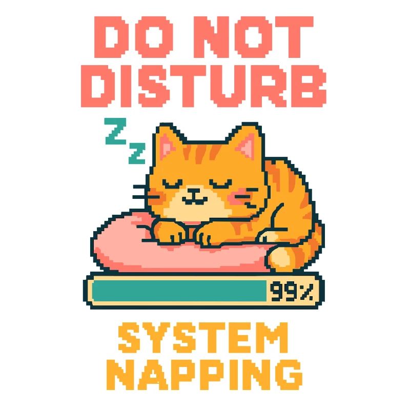 Sieste pour chat - Ne pas déranger - Sommeil du système
