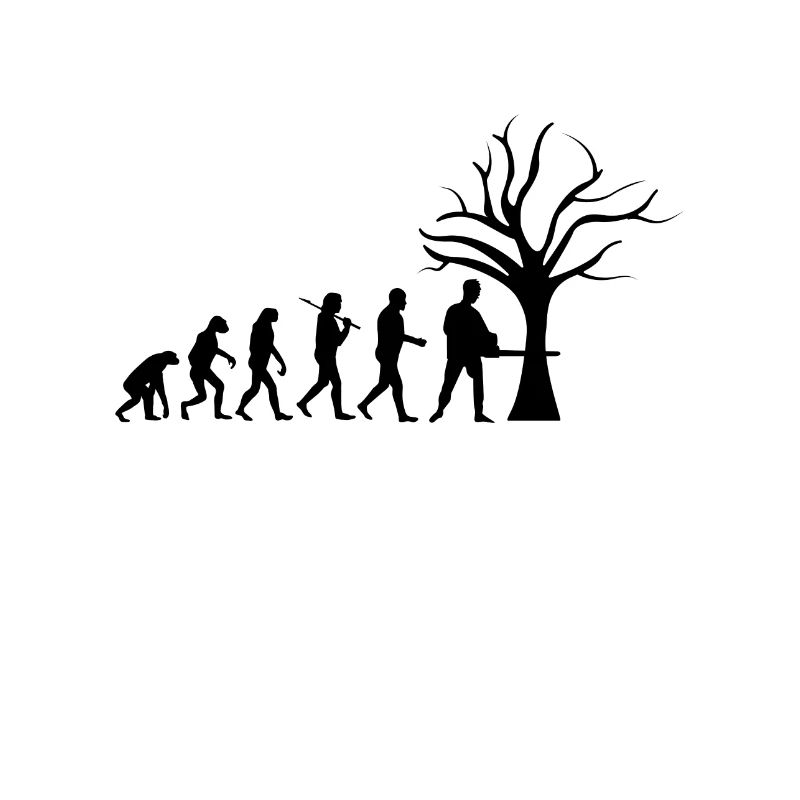 Forstwirt Tshirt Evolution lustiges Geschenk