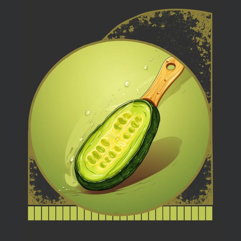 Sliced Pickle As Pickleball Paddle Creative Humor