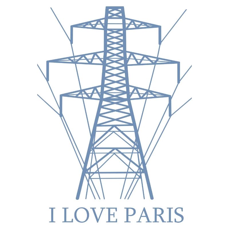 Ironique, j’adore Paris Tour Eiffel comme pôle électrique