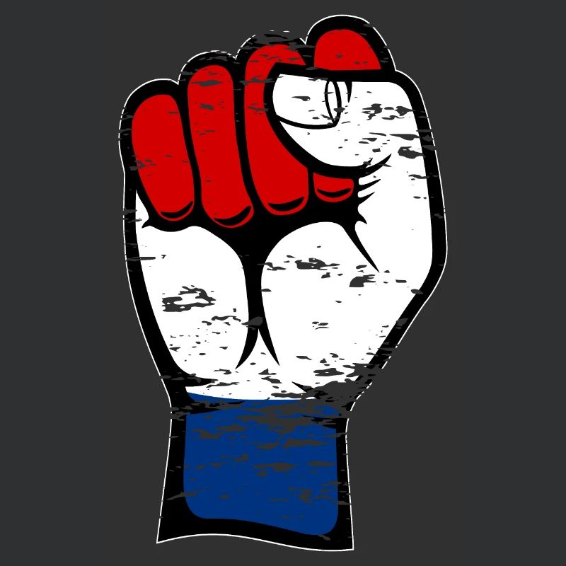 Poing du drapeau de la Hollande utilisé