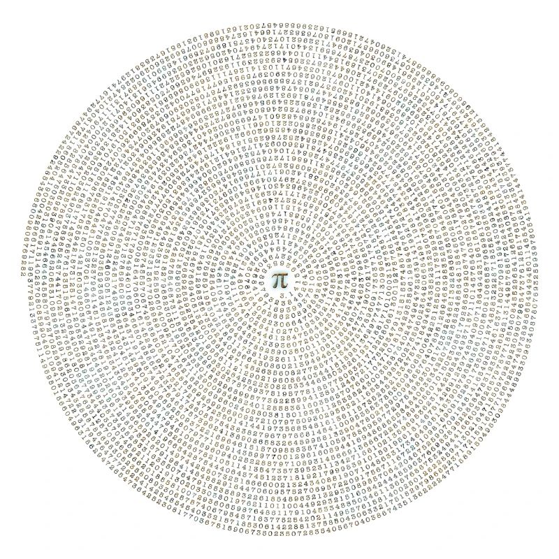 Pi mathematics gift math spiral circle irrational