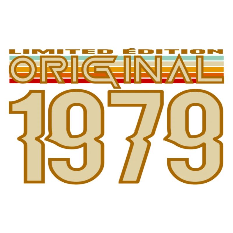 1979 Retro Typographic Original