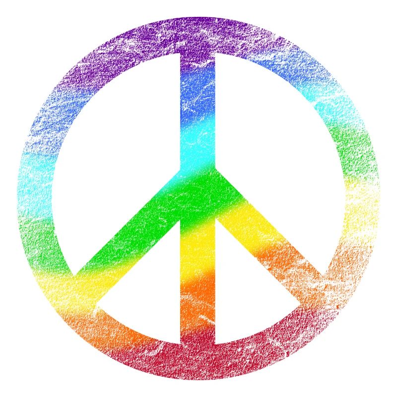 Peace Sign Rainbow Pacifist Peace Graffiti